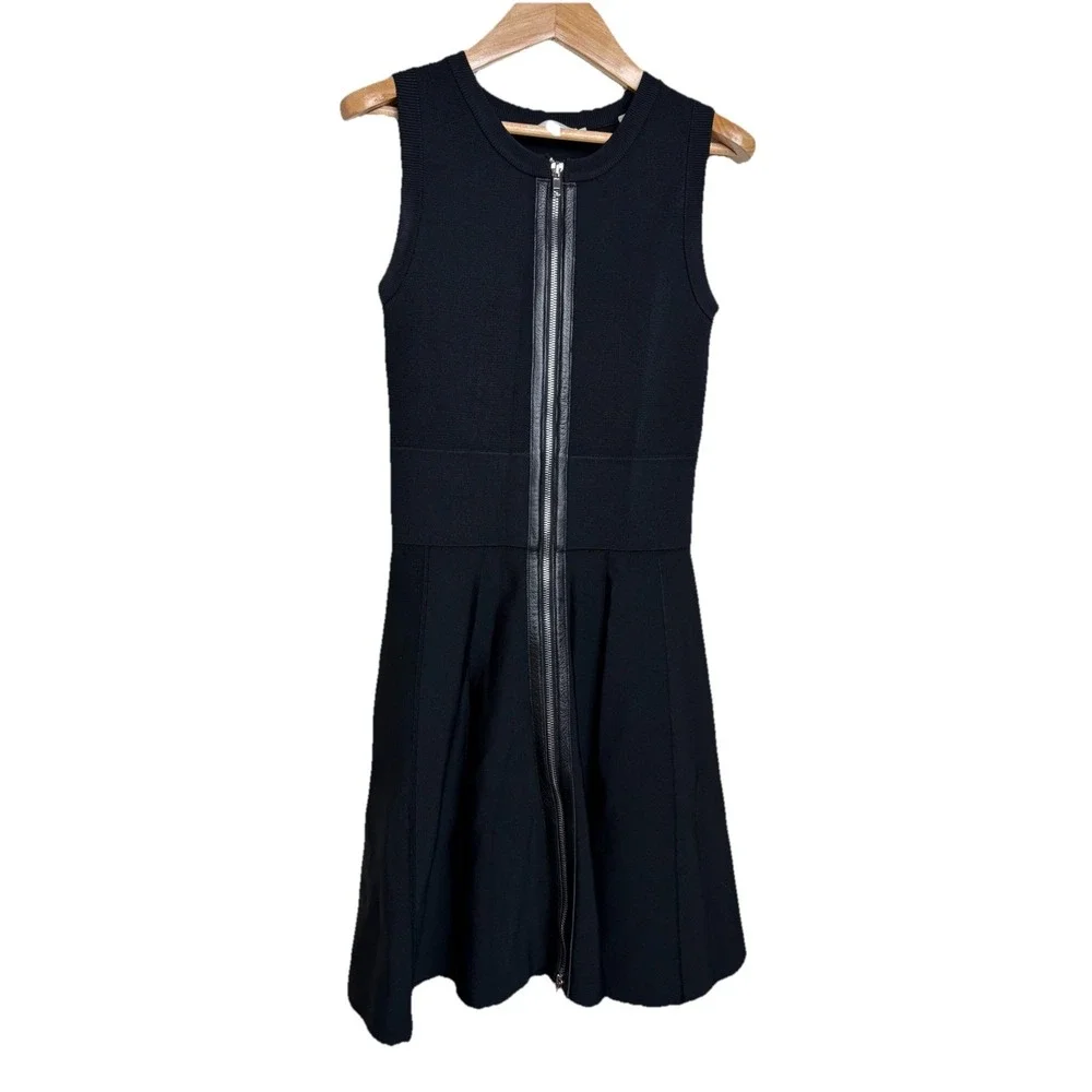alc black leather dress A.L.C. Women's Andie Strapless Faux Leather Dress - Brown - Size 14